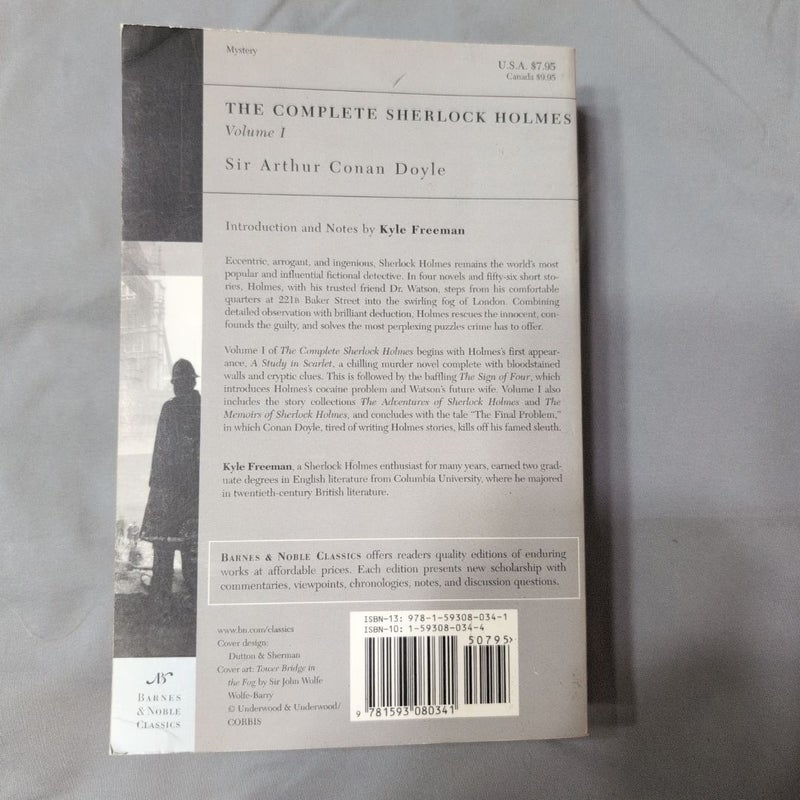 The Complete Sherlock Holmes, Volume I (Barnes and Noble Classics Series)