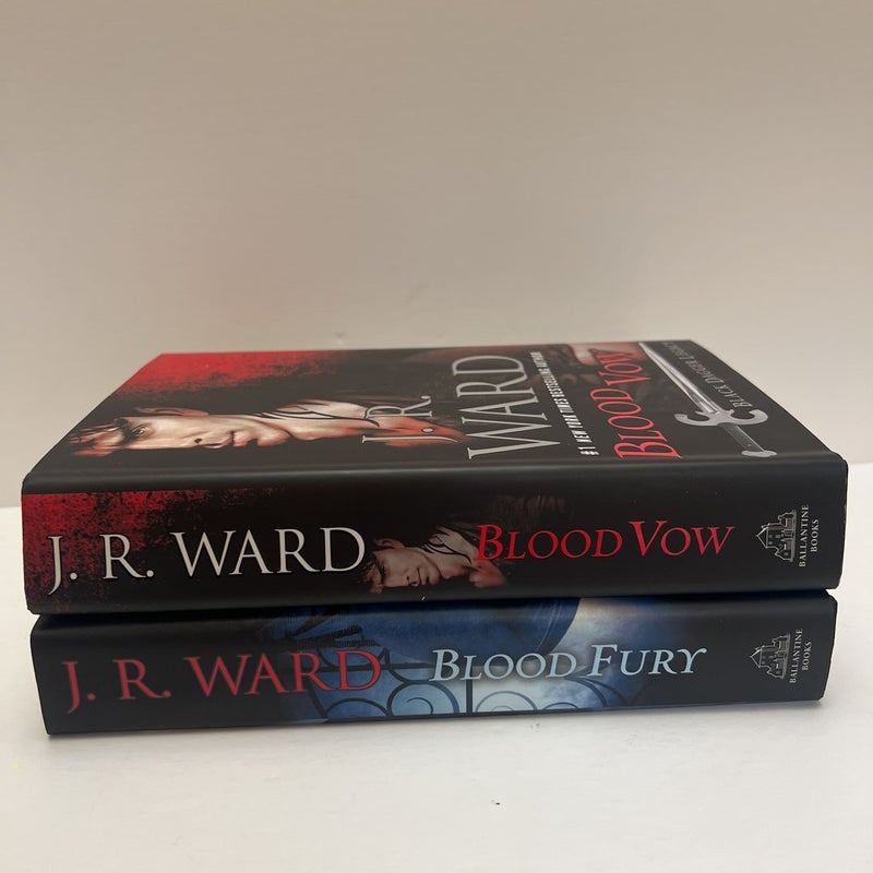Black Dagger Legacy Series Blood Vow & Blood Fury (2 Book) BundleFIRST EDITION by J.R. Ward