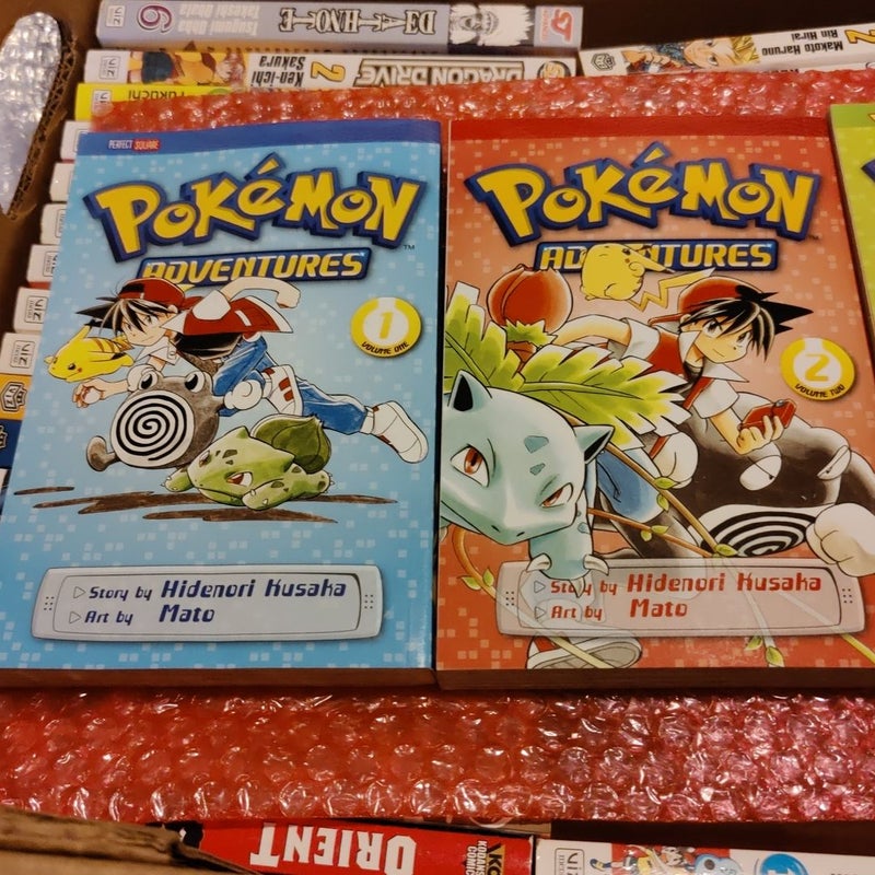 Pokemon Adventures Volumes 1,2,3,4