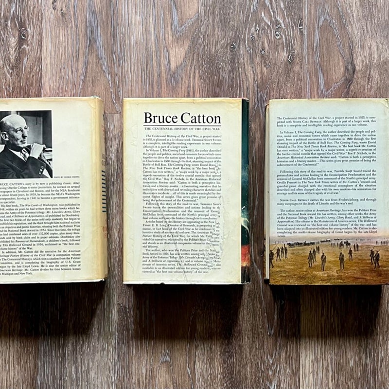 Bruce Catton Centennial History of the Civil War Coming Fury, First Edition book