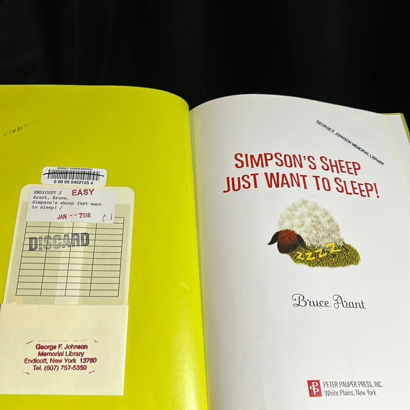 Simpson's Sheep Just Want to Sleep!