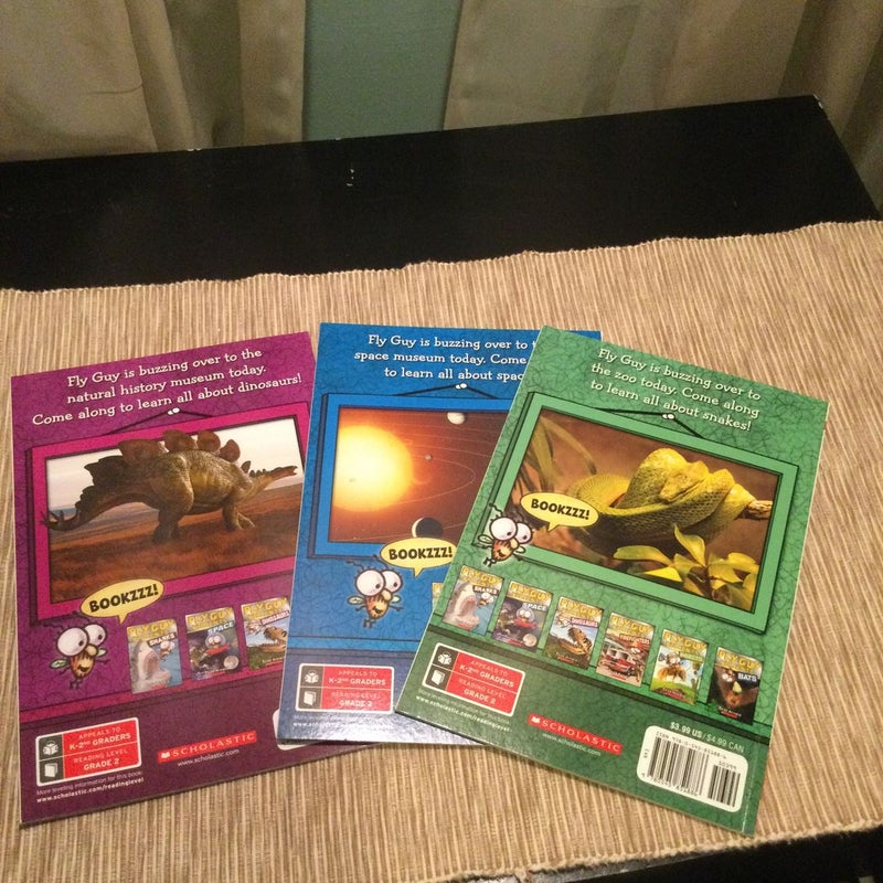 FLY GUY 3 Early Readers LEVEL 2:  Snakes, Space and Dinosauers
