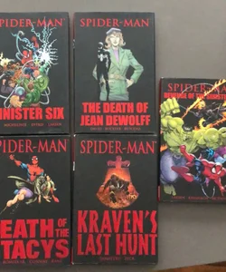 5 Spider-Man Hardcovers 
