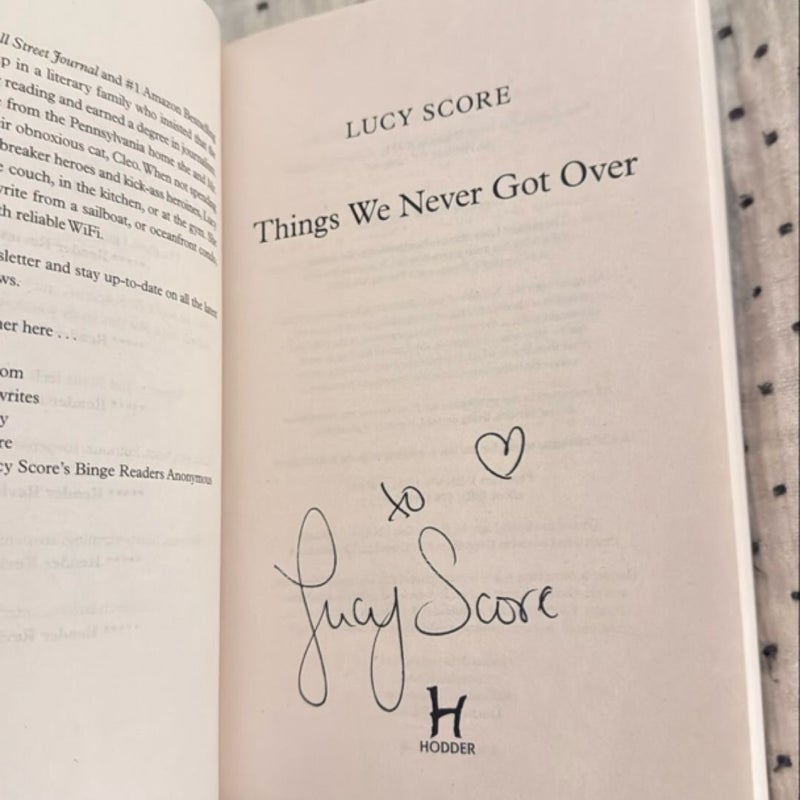 Things We Never Got Over (Signed UK edition)