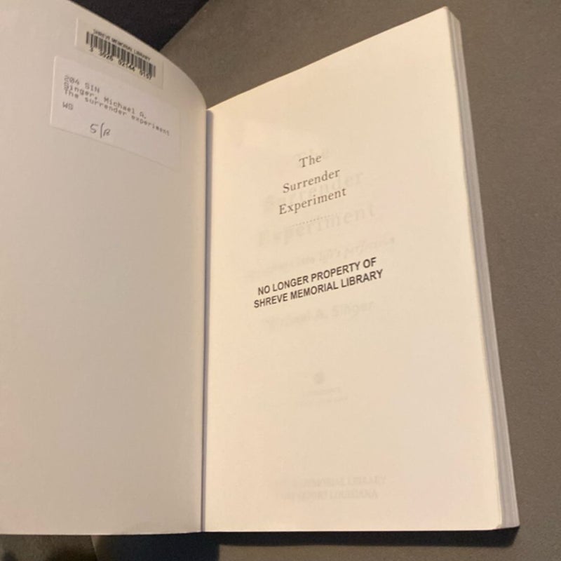 The Surrender Experiment