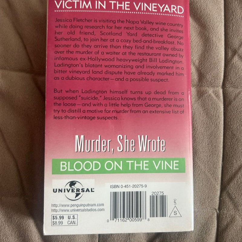 Murder, She Wrote: Blood on the Vine