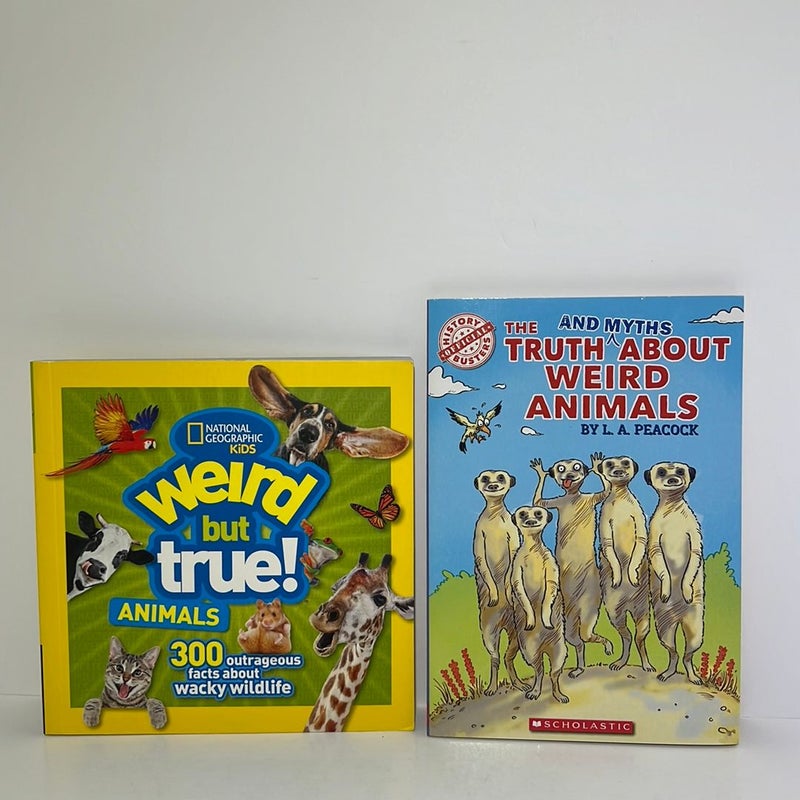 Weird Facts (2 Book) Bundle: Weird But True Animals & The Truth and Myths about Weird Animals 