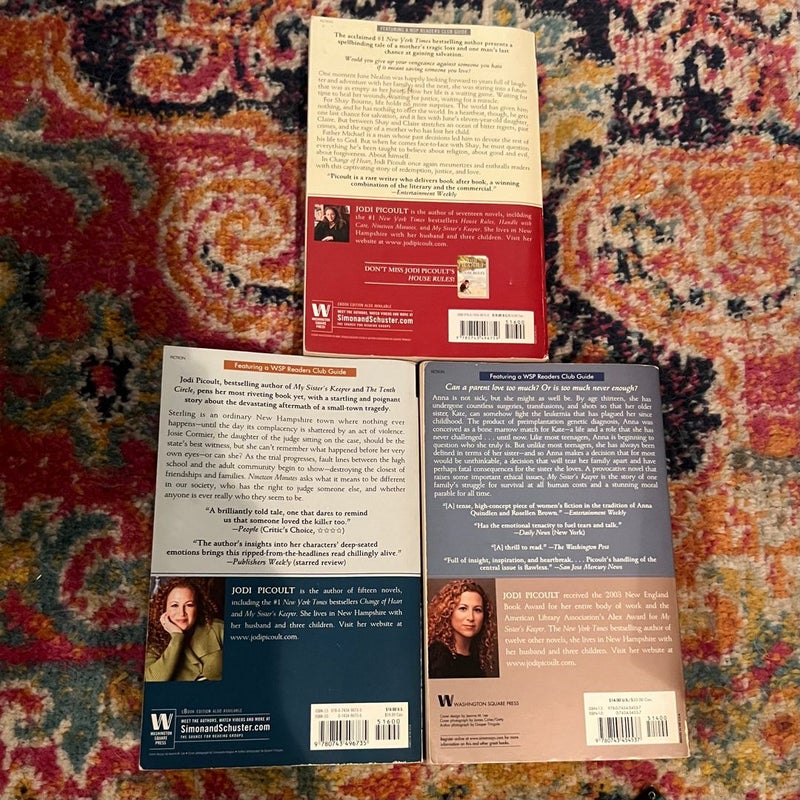 JODI PICOULT Books/Novels Bundle of 3 Contemporary Women/Family Paperbacks