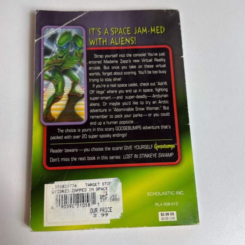 Goosebumps #23 Zapped In Space