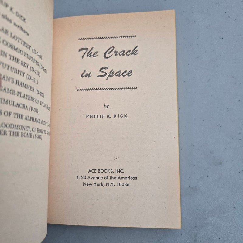 The Crack in Space