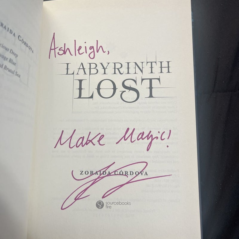 Labyrinth Lost (Signed Copy)