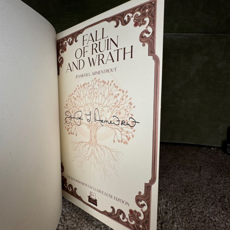 Fall of Ruin and Wrath - Bookish Box - Signed