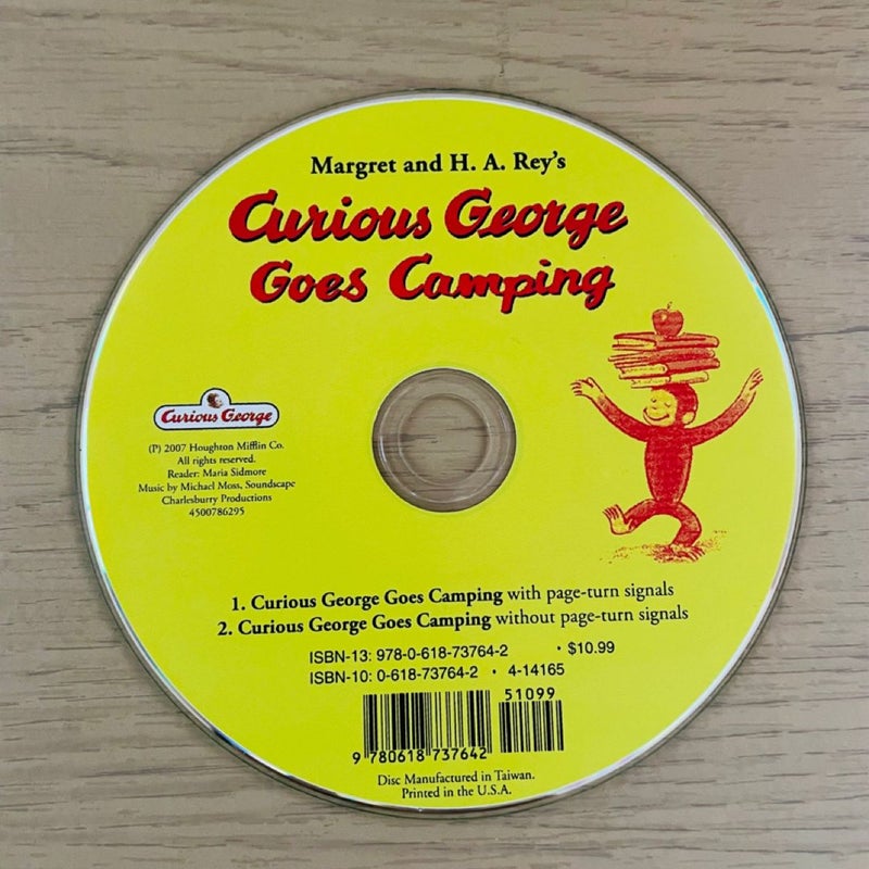 Curious George Goes Camping-Book & CD