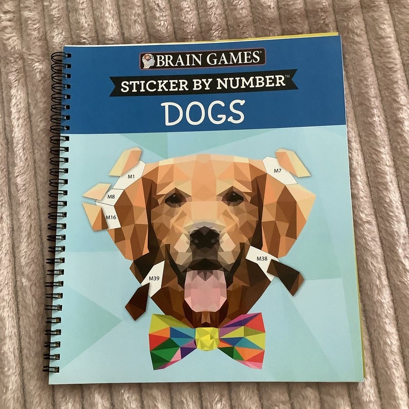 Brain Games - Sticker by Number: Dogs (28 Images to Sticker) [Book]