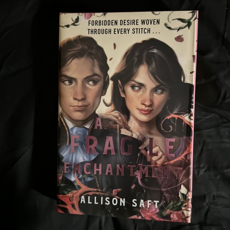 A Fragile Enchantment OwlCrate Exclusive Edition Book with FairyLoot Dusk Jacket with character pin