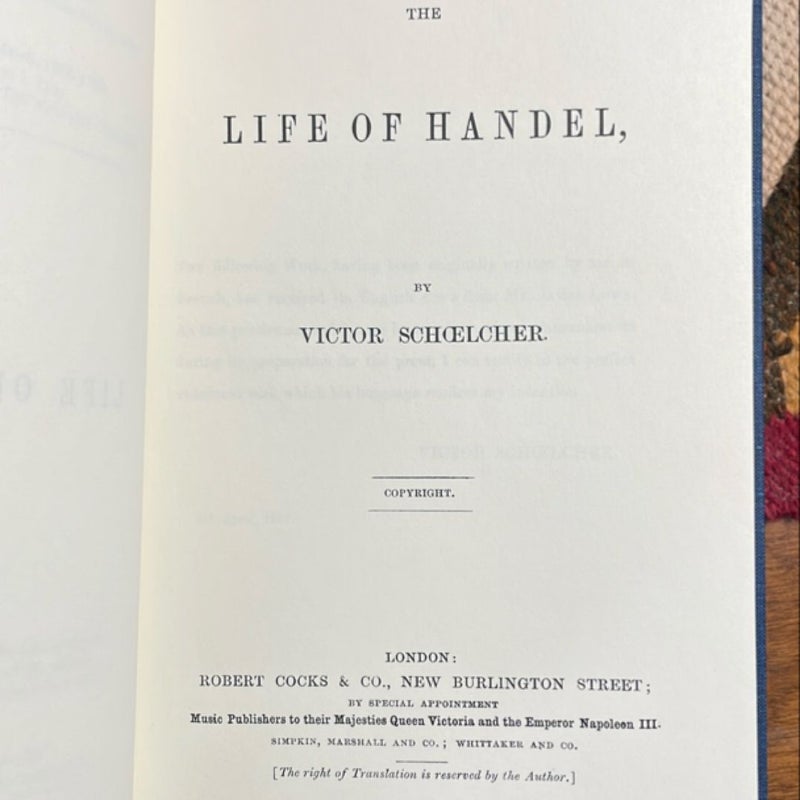 The Life of Handel (1979 Da Capo Press Reprint)