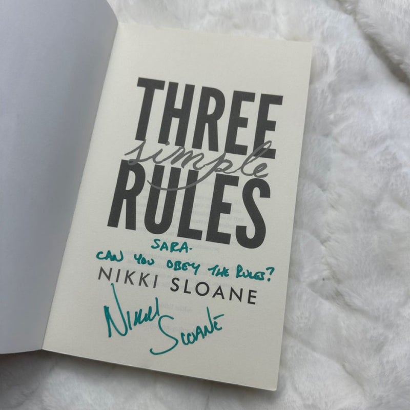 Three Simple Rules (Signed - Personalized)