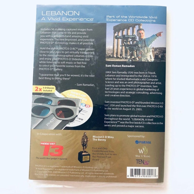 Lebanon slideshow CD with 2x3D glasses NEW