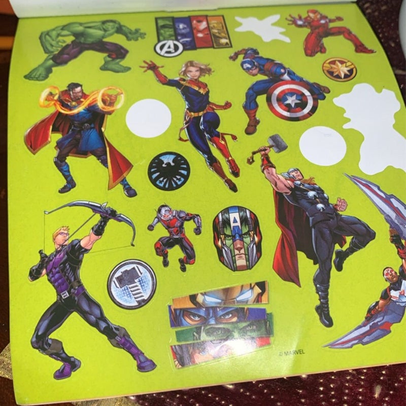 Marvel Avengers sticker book pad 