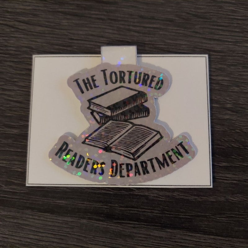 The Tortured Readers Department magnetic bookmark 