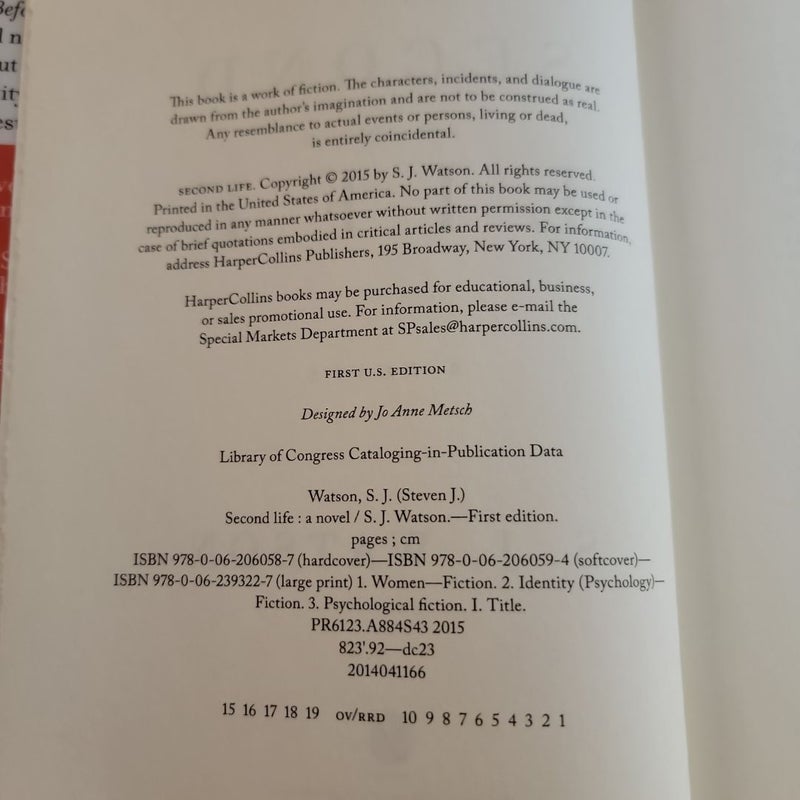 Second Life (First Edition)