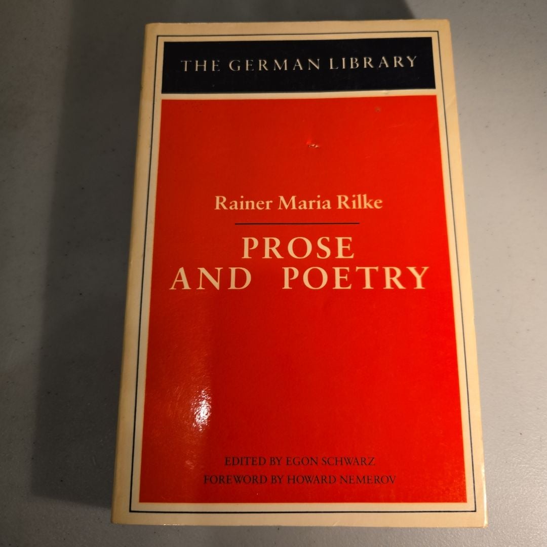 Rainer Maria Rilke Prose and Poetry by Rainer Maria Rilke, Paperback ...