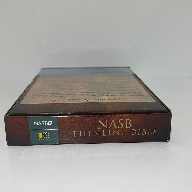 *NEW IN BOX! NASB Thinline Bible (Burgundy Bond Leather)