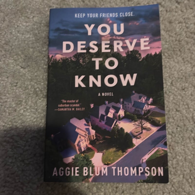 You Deserve to Know