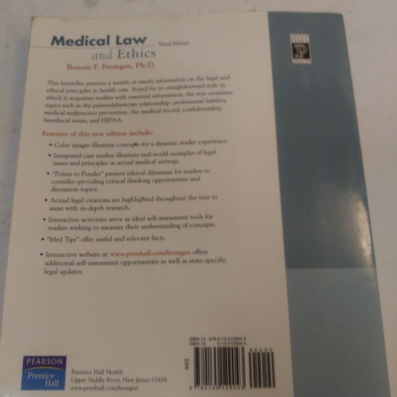 Medical Law and Ethics