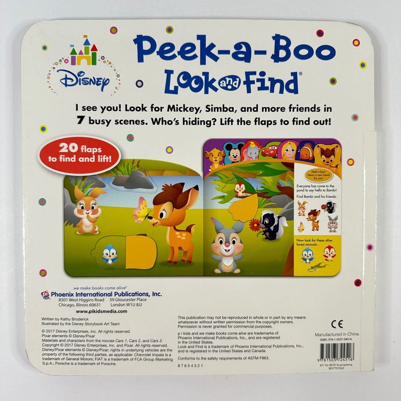 Disney Lift a Flap Look and Find, Tabs (Board Book)