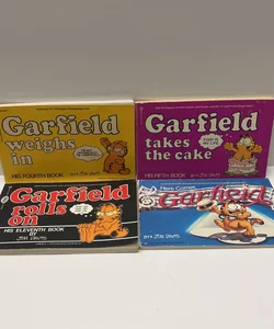 1980’s Garfield (4 Book) Bundle: Garfield Weighs In, Garfield Takes The Cake, Garfield Rolls On, & Here Comes Garfield) 