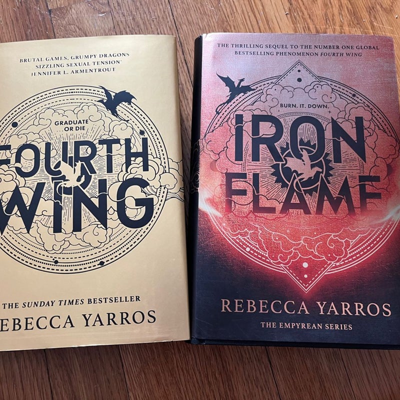 Australian exclusive editions of Fourth Wing & Iron Flame