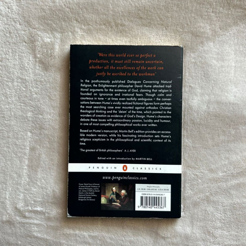 Dialogues Concerning Natural Religion and the Natural History of Religion