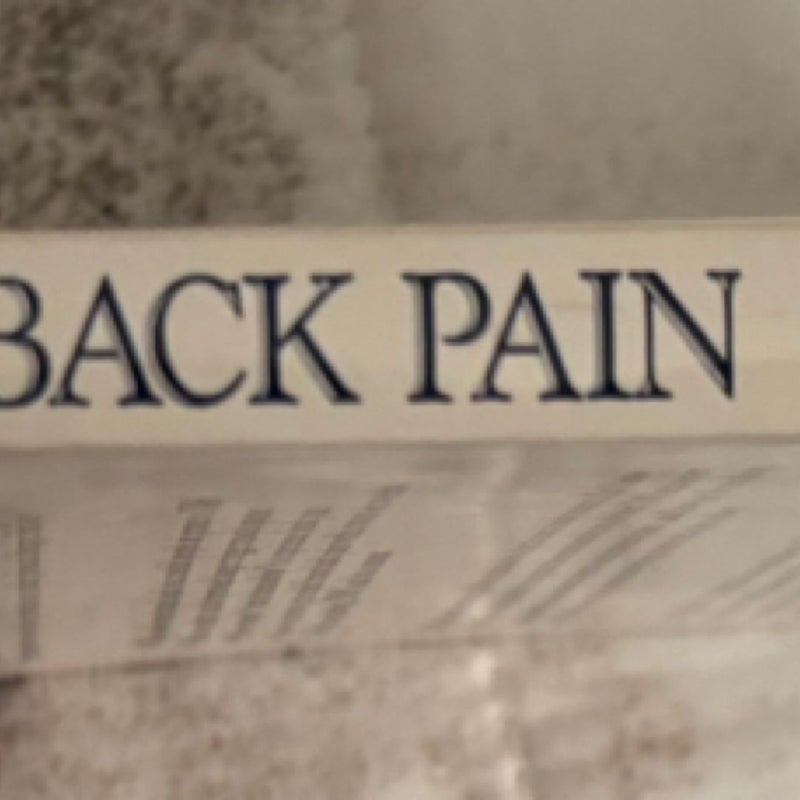 Healing Back Pain