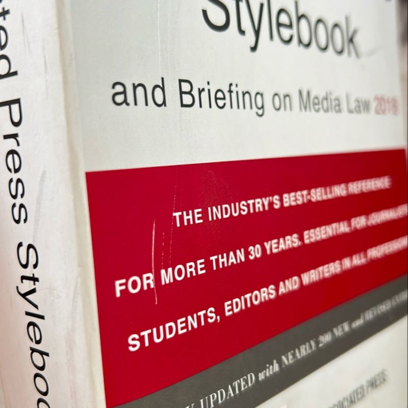 The Associated Press Stylebook 2018