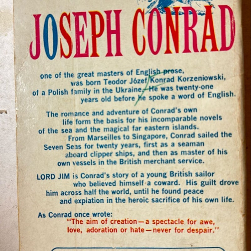 A classic: Lord Jim by Joseph Conrad