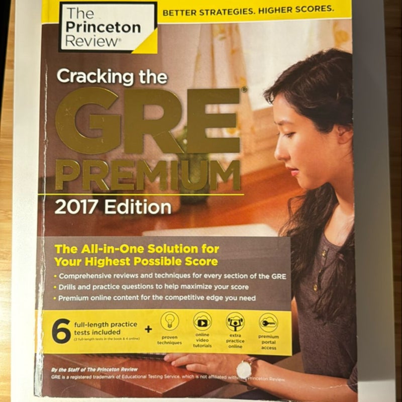 Cracking the GRE Premium Edition with 6 Practice Tests 2017