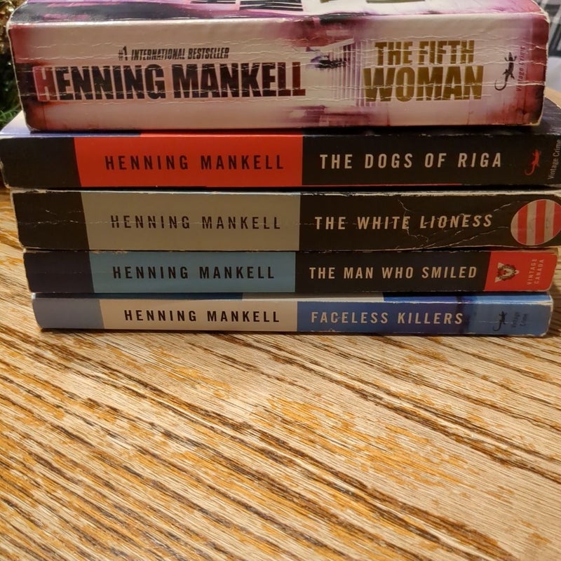 Henning Mankell book collection (5 books)