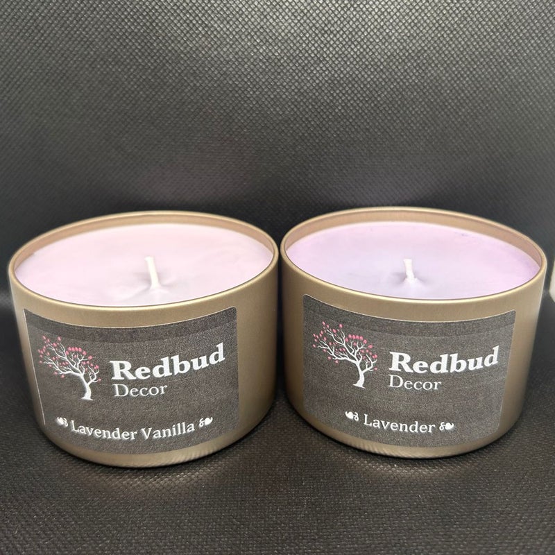 Two pack custom candle set