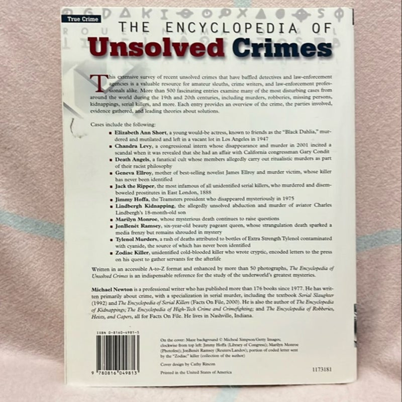 The Encyclopedia of Unsolved Crimes