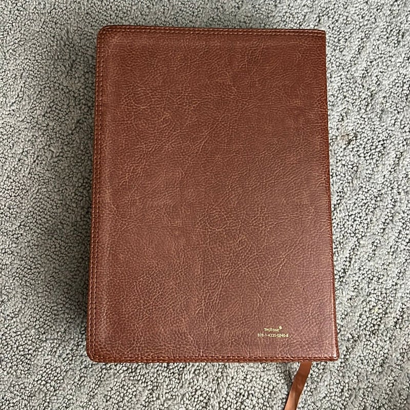 ESV Study Bible (TruTone, Natural Brown)