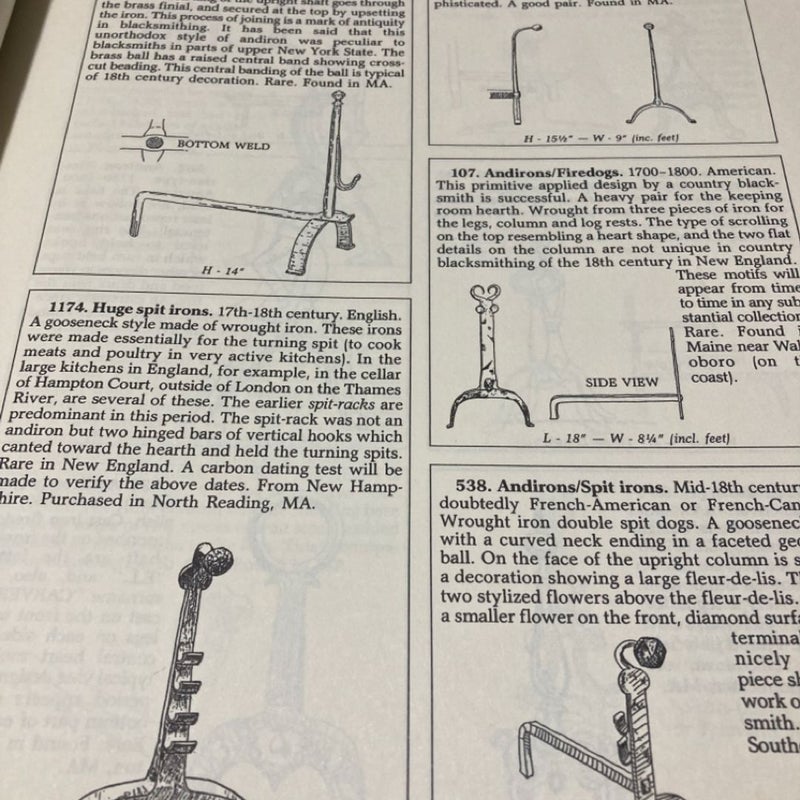 Hooks, Rings and Other Things, an Illustrated Index of New England Iron, 1660-1860 - Wrought and Cast