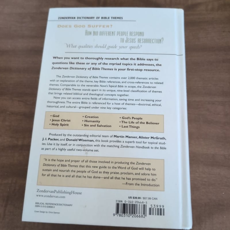 Zondervan Dictionary of Bible Themes