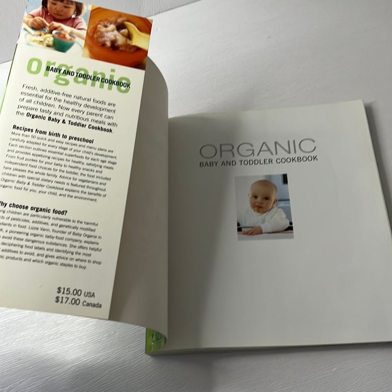 Organic Baby and Toddler Cookbook