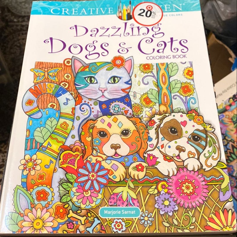 Creative Haven Dazzling Dogs Coloring Book