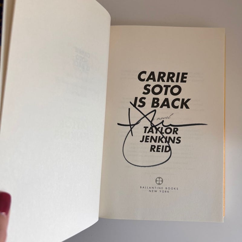 Signed Carrie Soto Is Back 