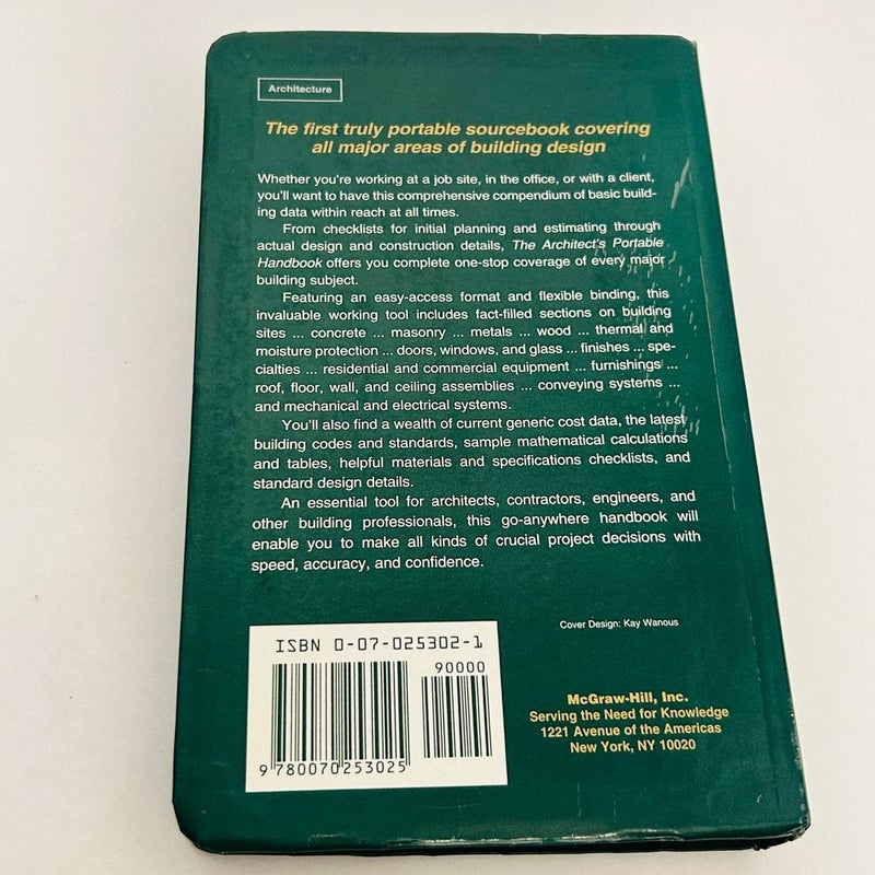 The Architect's Portable Handbook by John P. Guthrie, Paperback ...