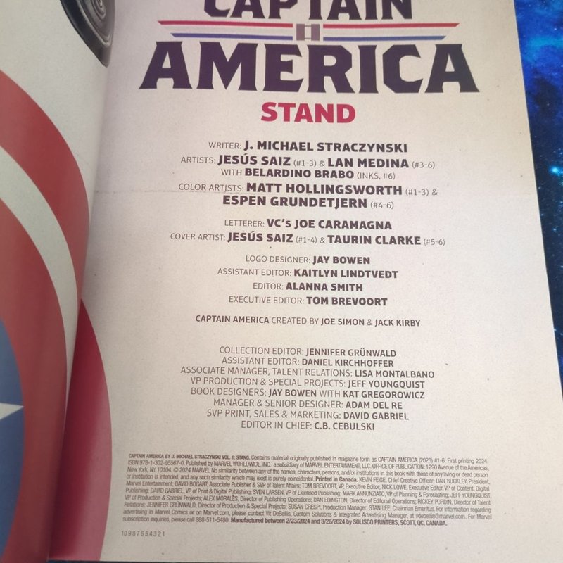 Captain America by J. Michael Straczynski Vol. 1: Stand