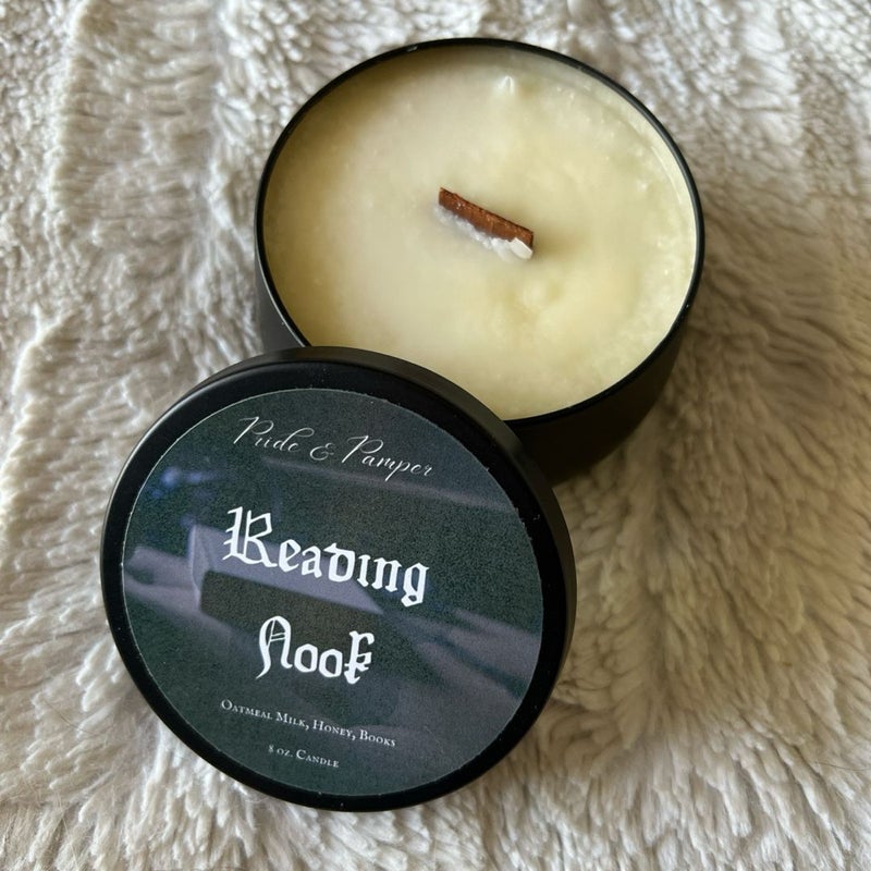 Pride & Pamper Reading Nook 8oz Woodwick Candle