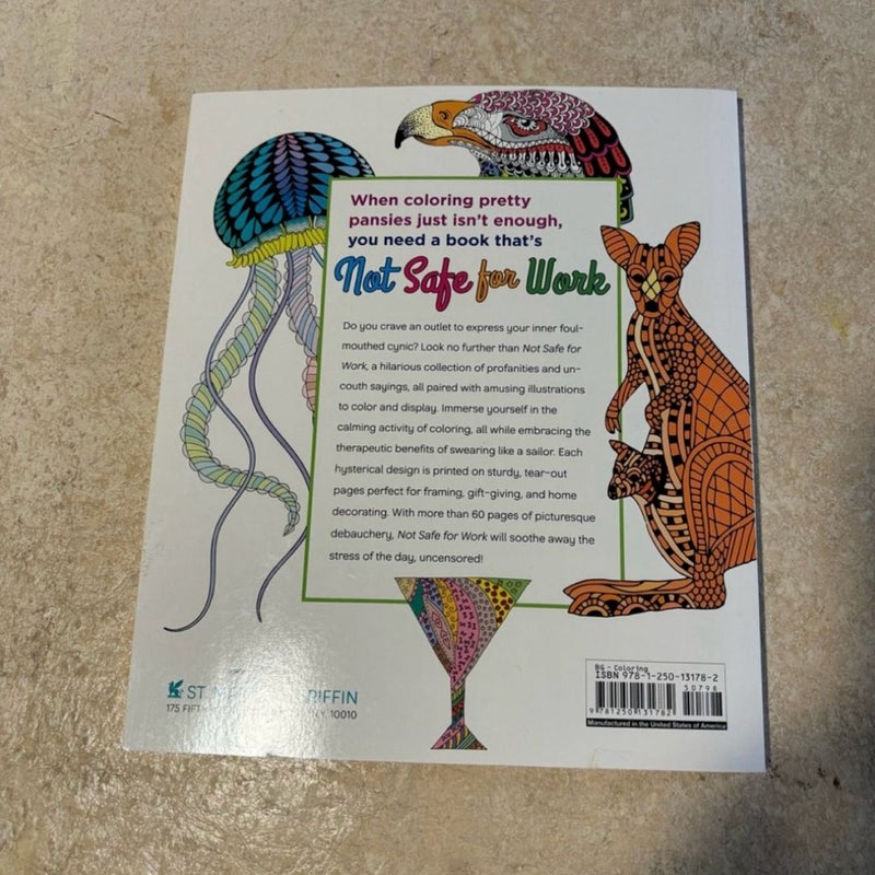 Not Safe For Work Adult Swear Word Coloring Book  New